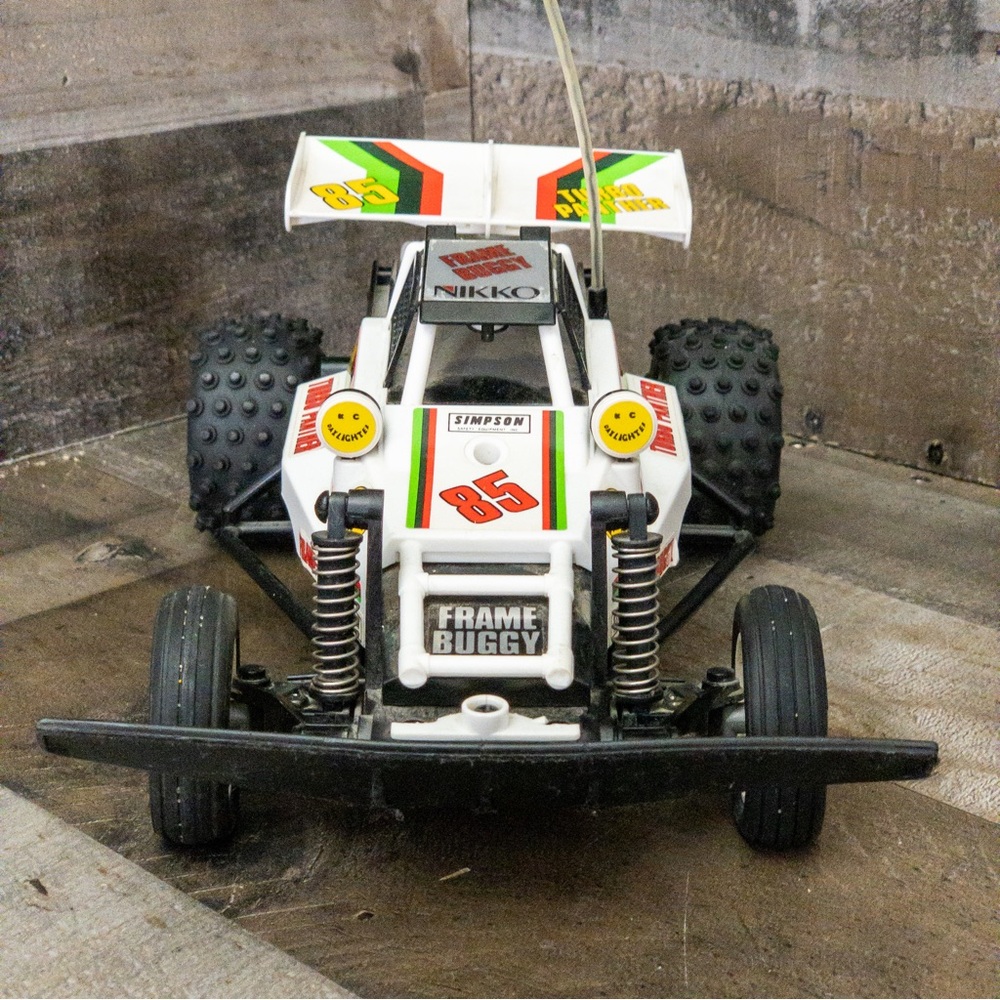 Vintage Nikko Turbo Panther 85 Remote Control RC Car Frame Buggy UNTESTED.